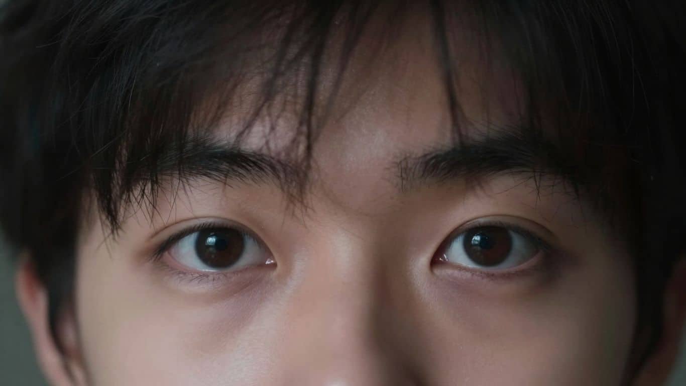 Eyes looking forward, missing a faint object.